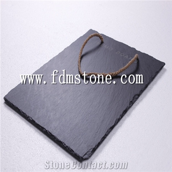 Kinslate Slate Tableware Slate Pizza Tray Round,Slate Plate for Pizza,Slate Food Tray