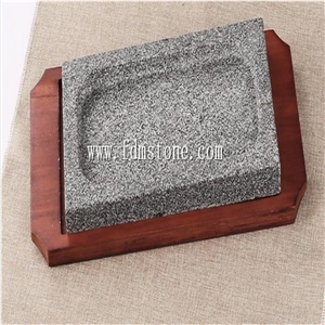 Large Cooking Pot with Wood Frame Soup Cooking Pot Granite Cooking Pots