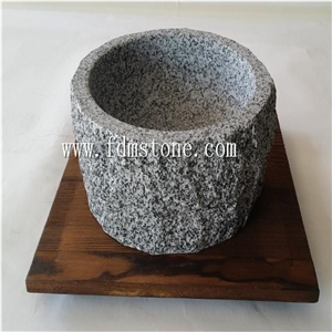 Large Cooking Pot with Wood Frame Soup Cooking Pot Granite Cooking Pots