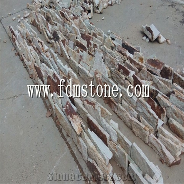 Multicolour Beige Sandstone Exterior Wall Cladding for Outdoor Decorative,Corner Stone,3d Wall Building Bricks
