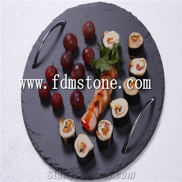 Natural Rectangle Slate Plate Slate Cheese Slate Tray Series
