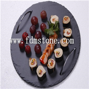 Natural Rectangle Slate Plate Slate Cheese Slate Tray Series