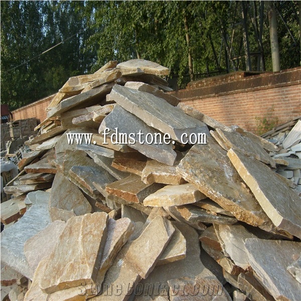 Natural Slate Crazy Paving Tiles Irregular Flagstone