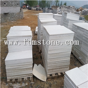 Natural Split White Quartzite Tile for Pool Coping, White Swimming Pool Paver Tiles