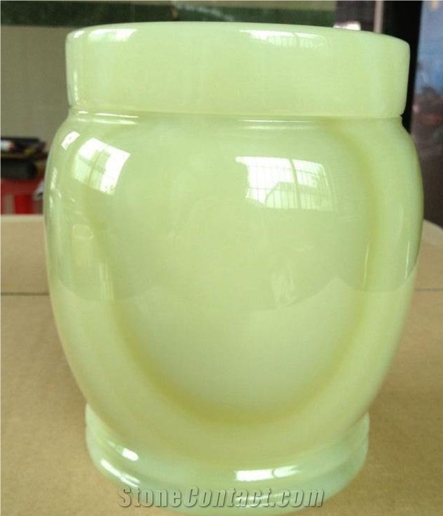 Natural Stone Cremation Urn,Onyx Stone Urn & Vase
