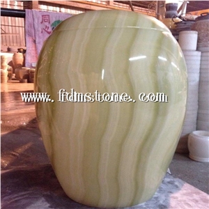 Natural Stone Cremation Urn,Onyx Stone Urn & Vase