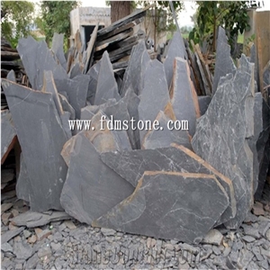 New Slate Stone, Yellow Slate Wall Pving, Crazy Paving Stone Flagstone Paver