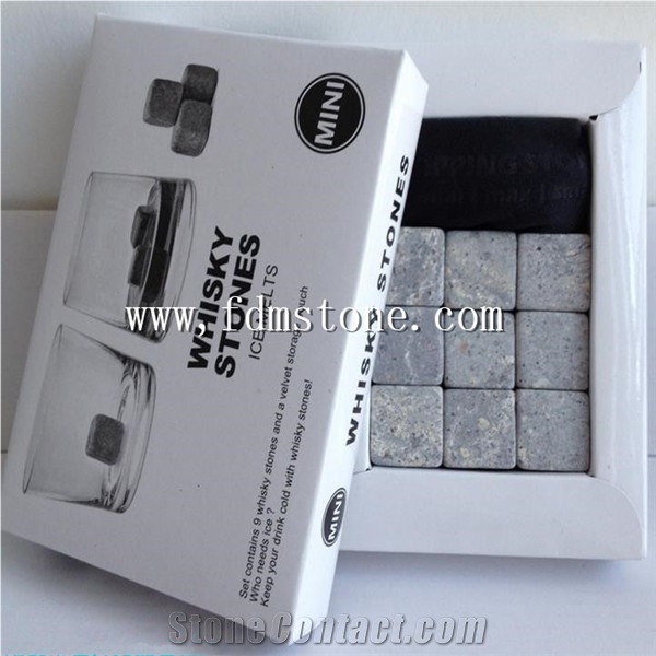 New Whiskey Rock Stone Cube Whisky Ice Cubes/ Whisky Stone/ Whiskey Stone Wine Cooler Heater Stones