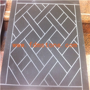 Oriental Hainan Black Basalt Slabs & Tiles,New Basalt Mosaic Tiles Design, Stone Black Basalt Mosaic,Wall Mosaic,Brick Mosaic,Polished Mosaic