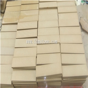 Outdoor Stone Wall Tile with Yellow Beige Sandstone Mushroom Stone