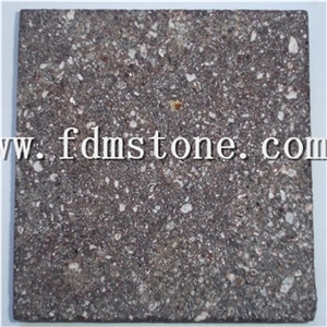 Patagonia Porphyry Regular Squares on Mesh, Patagonia Porphyry Granite Cube Stone & Pavers