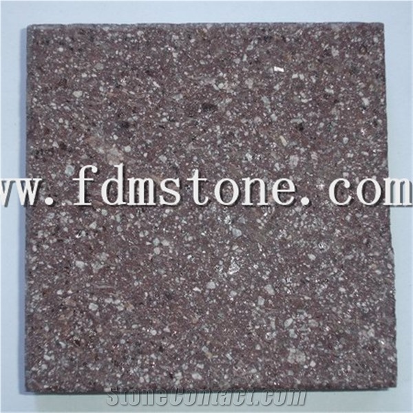 Patagonia Porphyry Regular Squares on Mesh, Patagonia Porphyry Granite Cube Stone & Pavers