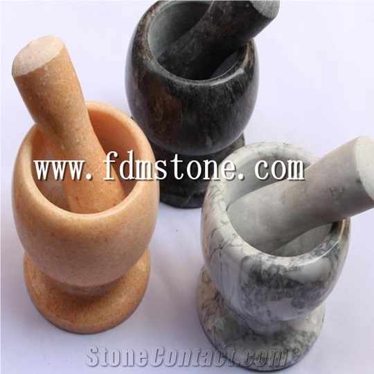 Polished Granite Stone Mortar and Pestle/Stone Herb and Spicy Tool Mortar and Pestle Granite