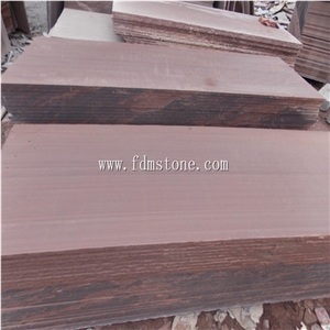 Popular Purple Wood Grain Sandstone Tile for Stone Project