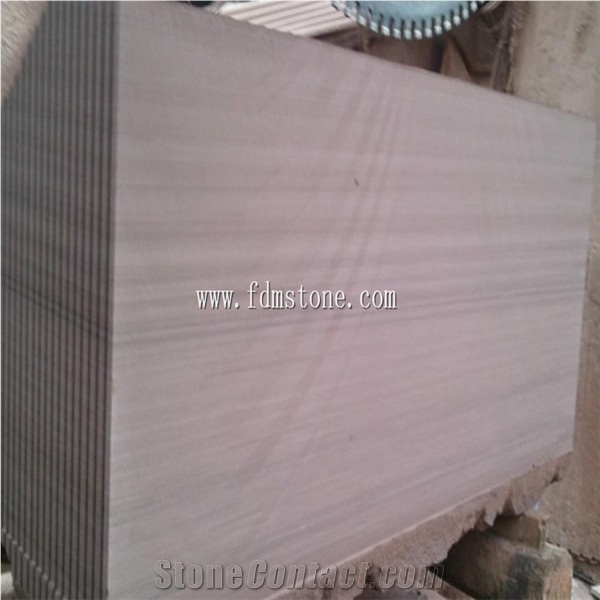 Popular Purple Wood Grain Sandstone Tile for Stone Project