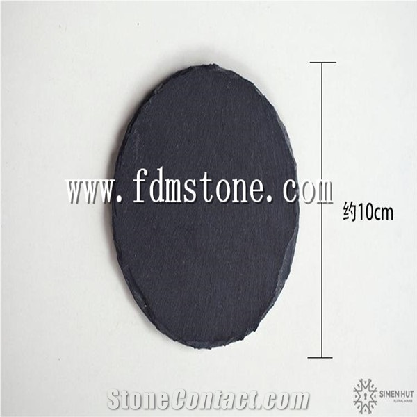 Popular Slate Serving Plates，Black Slate Dinner Tableware Plates
