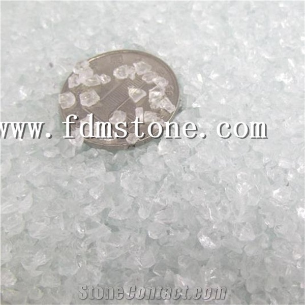 Purple Color Broken Landscape Glass Crushed Rock for Gabion