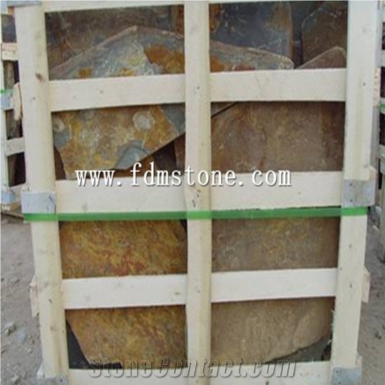 Random Slate Tile/Large Slate Tile/Black Mustang Slate Flagstone