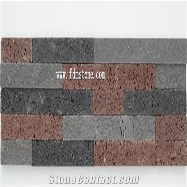 Red Basalt Flagstone Lava Stones,China Lava Stone Tile for Backyard Paving,Red Crazy Paver