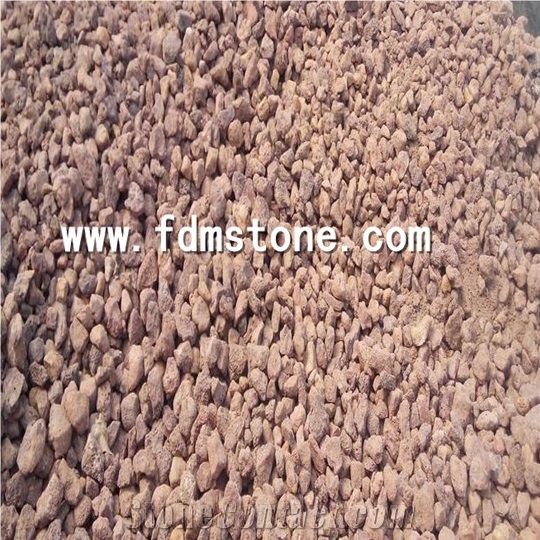 Red Gravels /Black Pumice Stone/Lava Rock (0.05-50mm as Desired)