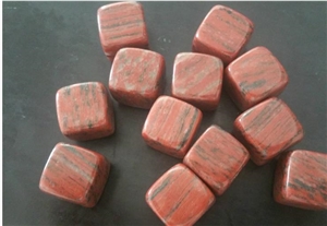 Red Pink Soapstone Whisky Stone Ice Cubes for Whisky Drinker Lovers Gift Chilling Gift Set