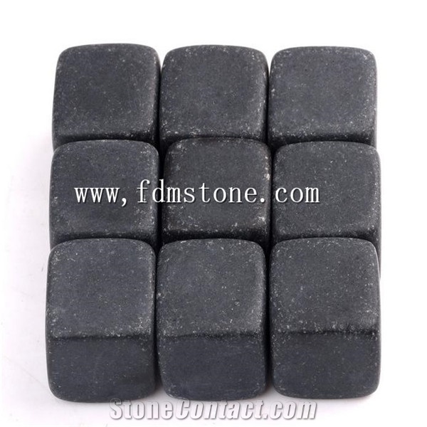 Red Sipping Soapstone/Chilling Stone/Ice Cubes for Whiskey