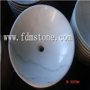 Round Royal White Mable Different Styles Sinks,Polishing Wash Basins,Oval Basins