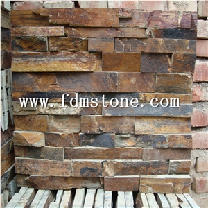 Rusty Color Cultured Stone Veneer Panel Sale Prices，Slate Stone Corner,Ledger Stone Corner, Ledged Stone Siding,Ledge Stone Facade,Ledge Stacked Stone Veneer,Ledge Stone Panels,Ledge Wall Cladding