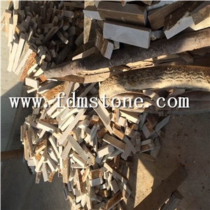 Rusty Slate Siding Ledgestone, Corner Cultured Stone Tv Background Stone Wall Cladding Tile Panel in Villa