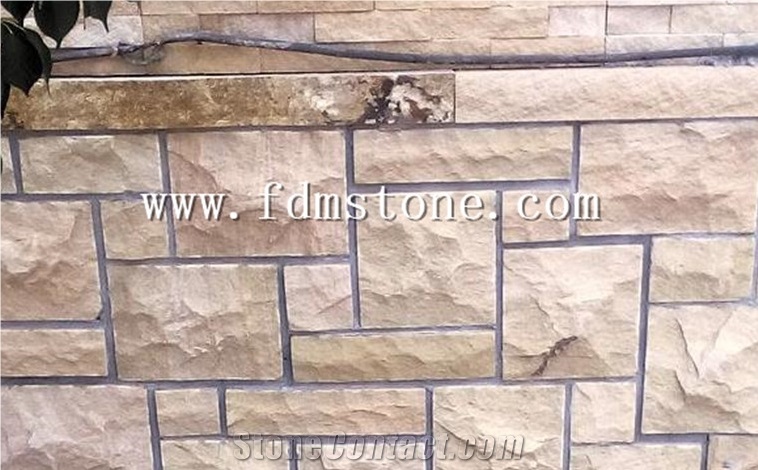 Sandstone Wall French Pattern，Garden Wall Decortation
