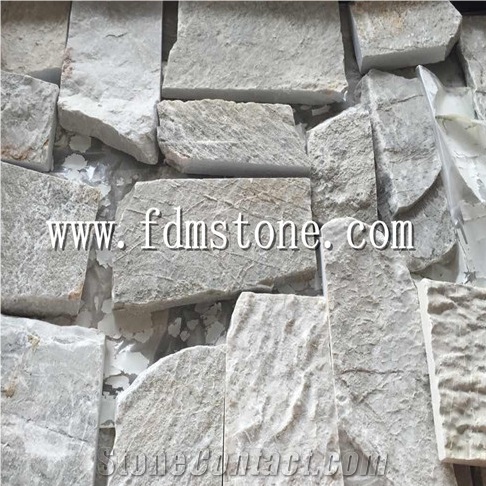 Sesame Yellow Slate Fieldstone,Sesame Yellow Slate Loose Strip Stone Veneer,Natural Slate Stacked Stone Veneer in Free Dimention