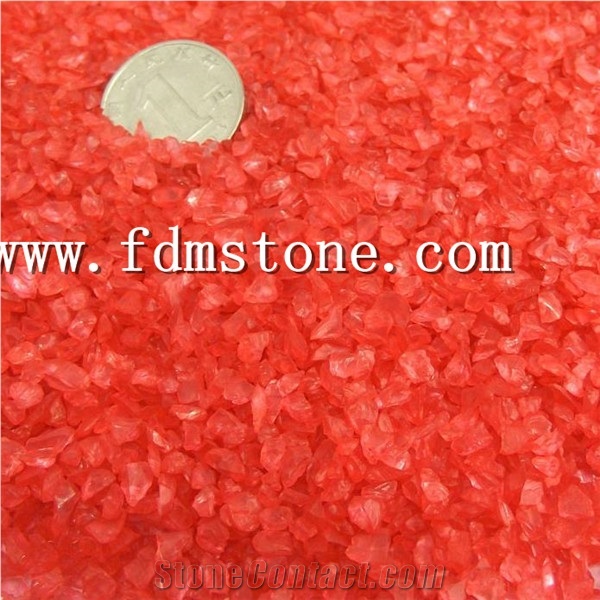 Silica Sand Quartz Sand, Red Coarse Sand ,Colored Glass Sand
