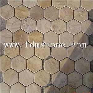 Slate and Quartzite Mosaic ，Indian Autumn Slate Mosaic，Tumbled Floor Mosaic