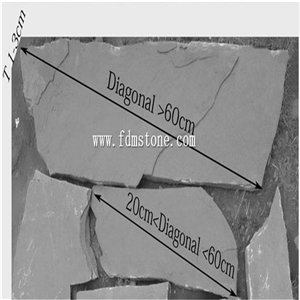 Slate Crazy Paver ,P014 for Facades ,S1120 Random Paver,Irregular Walling Cladding，Tiger Yellow Flagstone