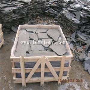 Slate Flake Yellow Slate Paving Stone Irregular Paver,Flagstone Wall,Flagstone Driveway,Flagstone Courtyard,Flagstone Patio
