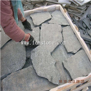 Slate Flake Yellow Slate Paving Stone Irregular Paver,Flagstone Wall,Flagstone Driveway,Flagstone Courtyard,Flagstone Patio