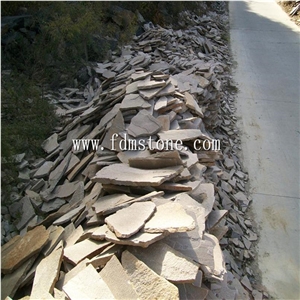 Slate Mesh Paver Tiles from China Freedom Stone Manufacturer,Random Flagstones Patio