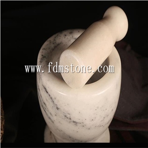 Stone Onyx & Marble Mortar and Pestle with Turning Surface,Kitchen Stone