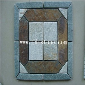 Stone Slate Mosaic Tile for Interior Decoration
