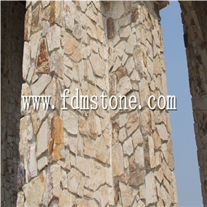 Supply Colour White Rusty Sandstone Wall Cladding,Corner Stone