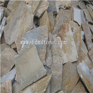 Supply Good Color P014 Slate Floor Paver,Flagstone Patio,Flagstone Countyard