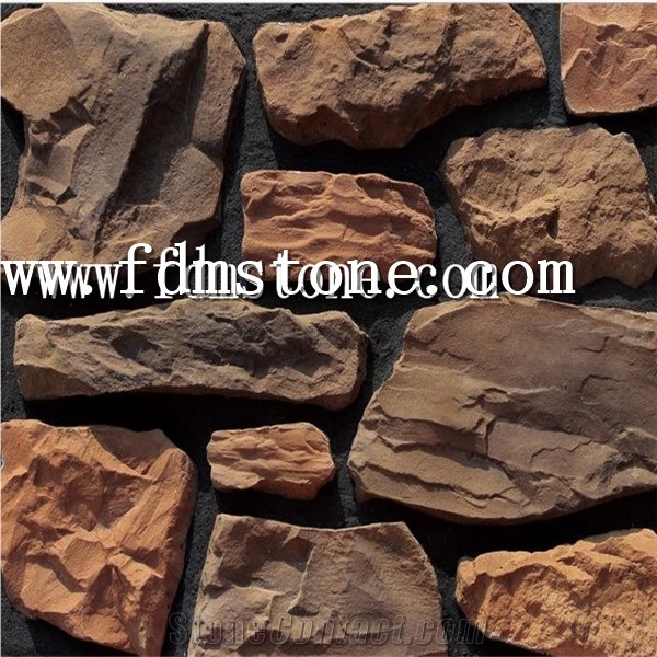 Terra Red Slate Flexible Ultra Thin Stone Veneer