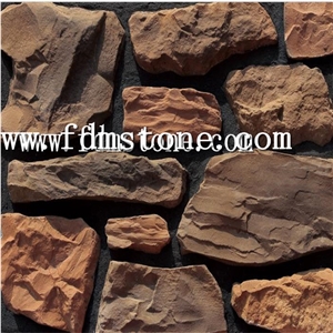 Terra Red Slate Flexible Ultra Thin Stone Veneer