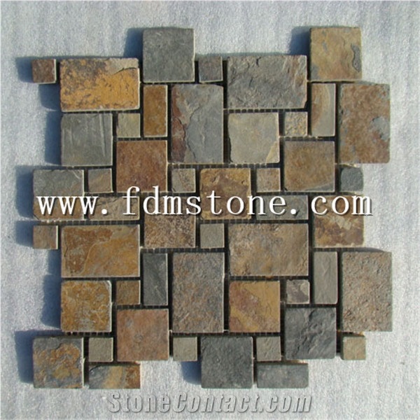 Tile Ledge Stone For Slate Cultured Stone,Castle Rock Veneer,Thin Stone Veneer,Wall Cladding,Feature Wall Pattern