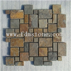 Tile Ledge Stone For Slate Cultured Stone,Castle Rock Veneer,Thin Stone Veneer,Wall Cladding,Feature Wall Pattern