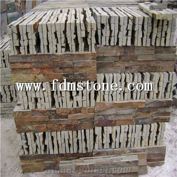 Tile Ledge Stone For Slate Cultured Stone,Castle Rock Veneer,Thin Stone Veneer,Wall Cladding,Feature Wall Pattern