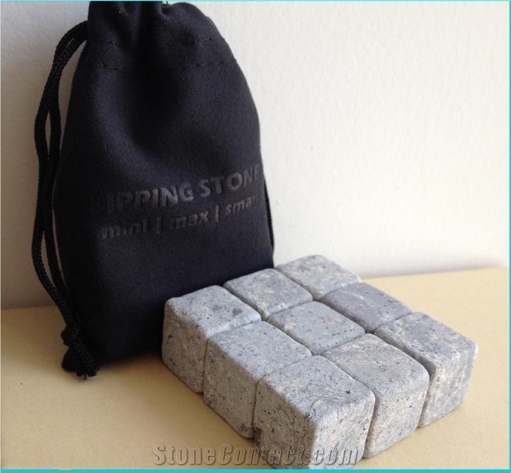 Top Selling 20*20*20mm Soapstone Ice Cubes /Whisky Chilling Stone Factory Price