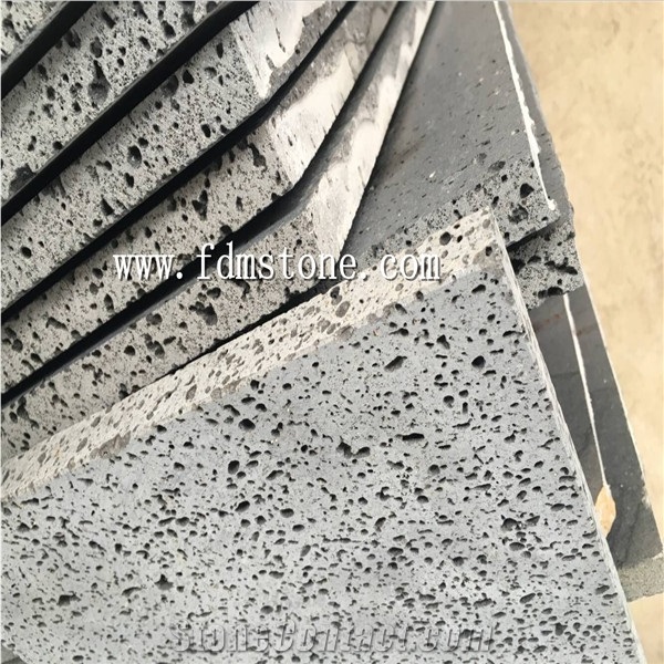 Tumbled Volcanic Lava Stone Brick Tiles， Volcanic Lava Stone Brick Tiles