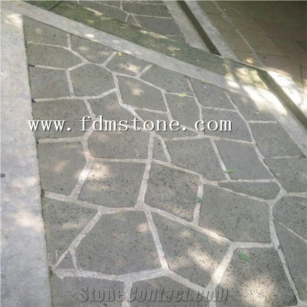 Tumbled Volcanic Lava Stone Brick Tiles， Volcanic Lava Stone Brick Tiles