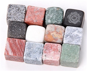 Whiskey Stones Rox Beverage Chilling Stones, Grey Soapstone Kitchen Accessories